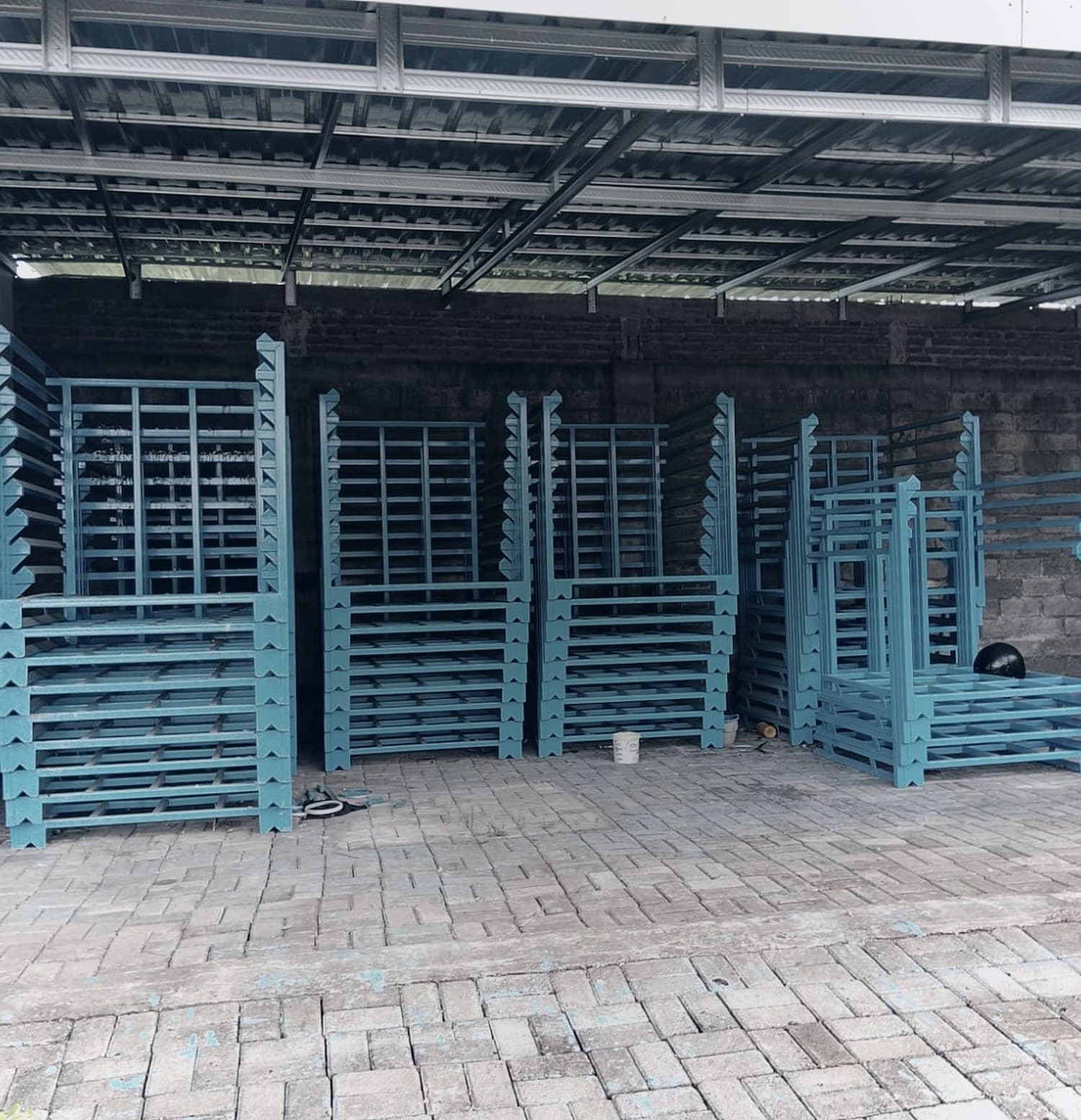 Racking and handling equipment at the facility.
